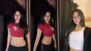 Dokumentasi Gadis Cantik Live Bersantai Kasur Becek