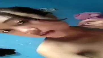 Dokumentasi Gadis Cantik Live Kasur Pink