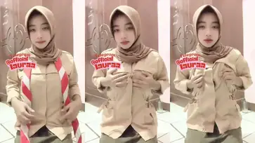 Ukhti Laura Hijab Pramuka Cantik Live Kasur